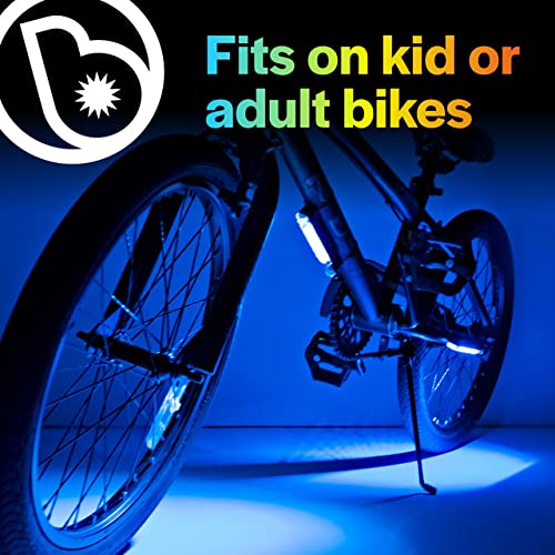 Brightz GoBrightz LED Bike Frame Light - Glowing Bike Underglow Light Bar for Night Riding - 4 Modes Flashing or Steady Glow - Cool Bicycle Lights for Kids, Teens & Adults - Be Cool, Be Safe, Be Seen