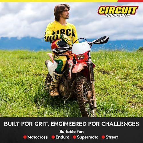 CIRCUIT equipment PM038-2D1 Motocross Handguards, Carbon/Black