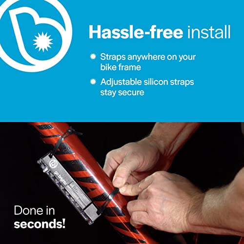 Brightz GoBrightz LED Bike Frame Light - Glowing Bike Underglow Light Bar for Night Riding - 4 Modes Flashing or Steady Glow - Cool Bicycle Lights for Kids, Teens & Adults - Be Cool, Be Safe, Be Seen