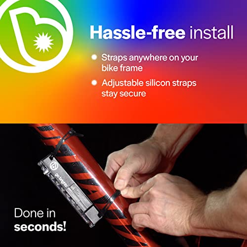 Brightz GoBrightz LED Bike Frame Light - Glowing Bike Underglow Light Bar for Night Riding - 4 Modes Flashing or Steady Glow - Cool Bicycle Lights for Kids, Teens & Adults - Be Cool, Be Safe, Be Seen