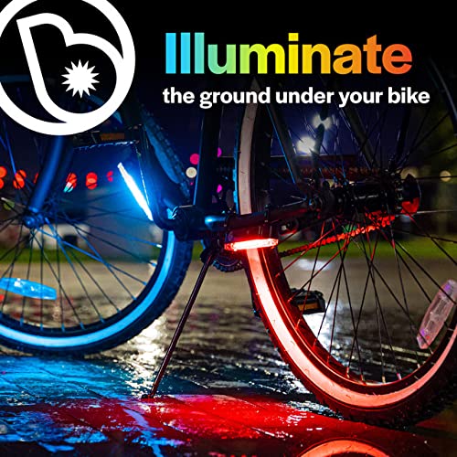Brightz GoBrightz LED Bike Frame Light - Glowing Bike Underglow Light Bar for Night Riding - 4 Modes Flashing or Steady Glow - Cool Bicycle Lights for Kids, Teens & Adults - Be Cool, Be Safe, Be Seen