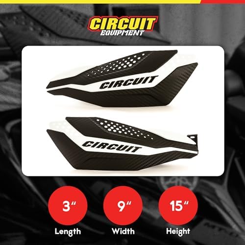 CIRCUIT equipment PM038-2D1 Motocross Handguards, Carbon/Black
