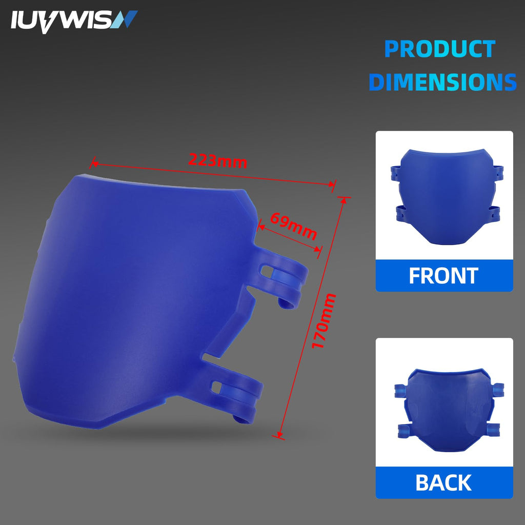 Electric Dirt Bike Number Plate Front License for Surron LBX Tutti Soleil 01 Yozma IN10 Talaria Sting MX3/R MX4 MX5 XXX eRide Pro SR S SS 2.0 3.0 Rawrr Mantis Ebox Dragster ETM RTR Black