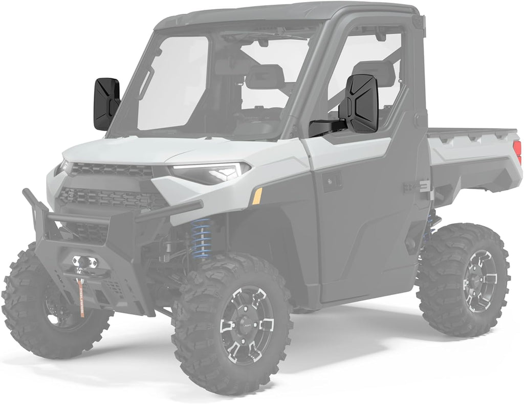 Ranger Door Mounted Side Mirrors for any Polaris Ranger, TXZSXS Ranger Side Mirrors Compatible with 2018-2023 Polaris Ranger CREW SP XP 570 1000 and 2019-2024 Commercial Pro XD 2000G 4000D (Full Door)