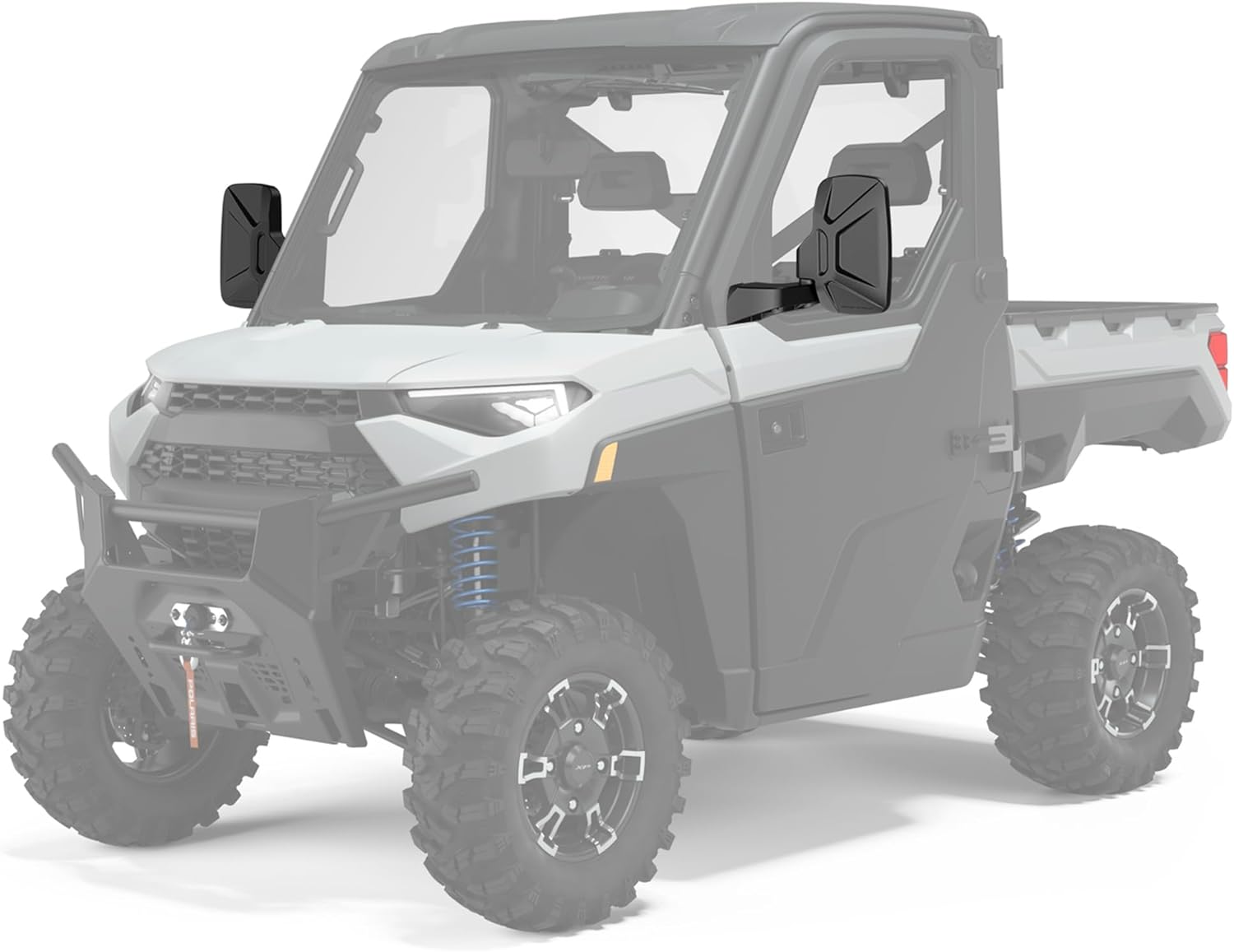 Ranger Door Mounted Side Mirrors for any Polaris Ranger, TXZSXS Ranger Side Mirrors Compatible with 2018-2023 Polaris Ranger CREW SP XP 570 1000 and 2019-2024 Commercial Pro XD 2000G 4000D (Full Door)