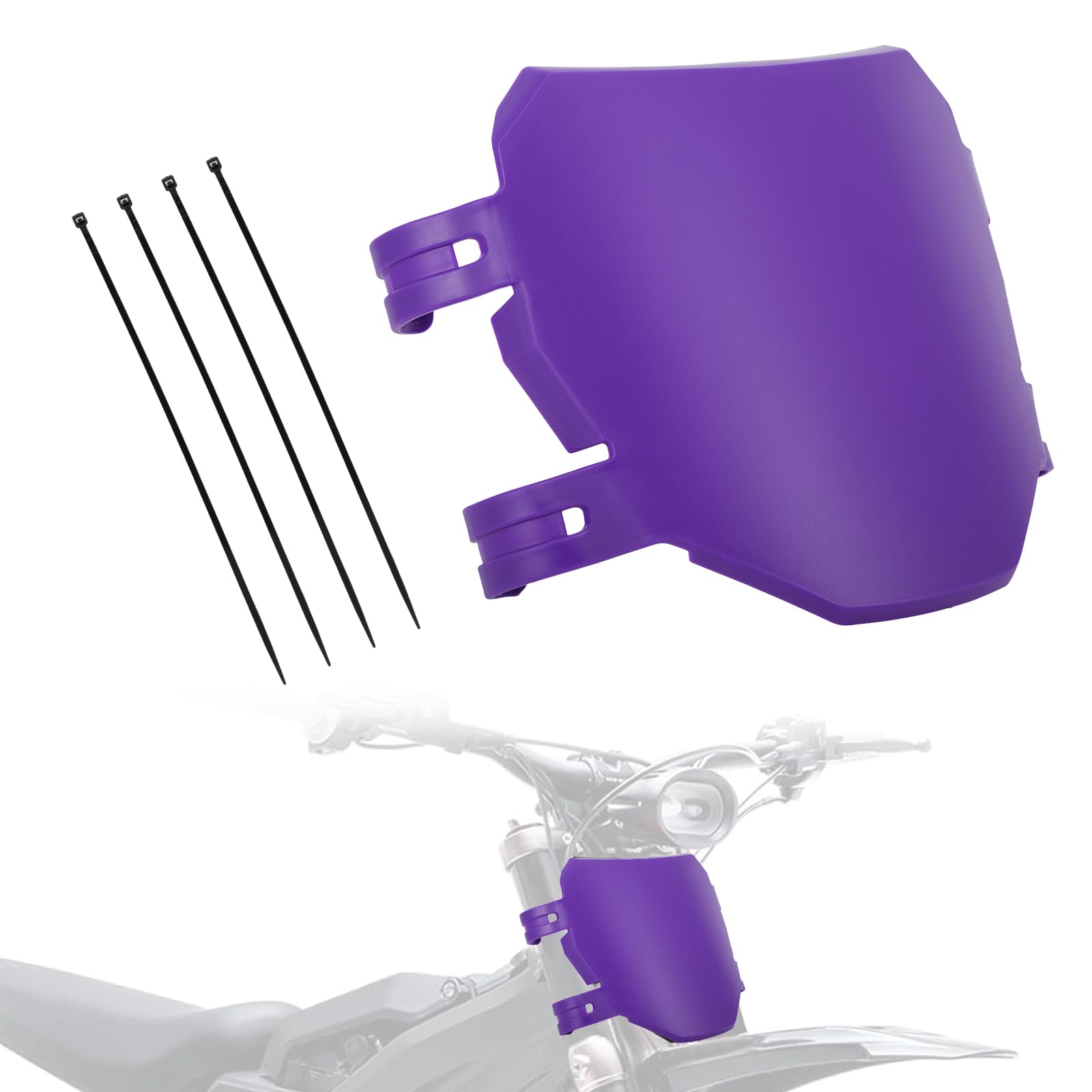 Electric Dirt Bike Number Plate Front License for Surron LBX Tutti Soleil 01 Yozma IN10 Talaria Sting MX3/R MX4 MX5 XXX eRide Pro SR S SS 2.0 3.0 Rawrr Mantis Ebox Dragster ETM RTR Black