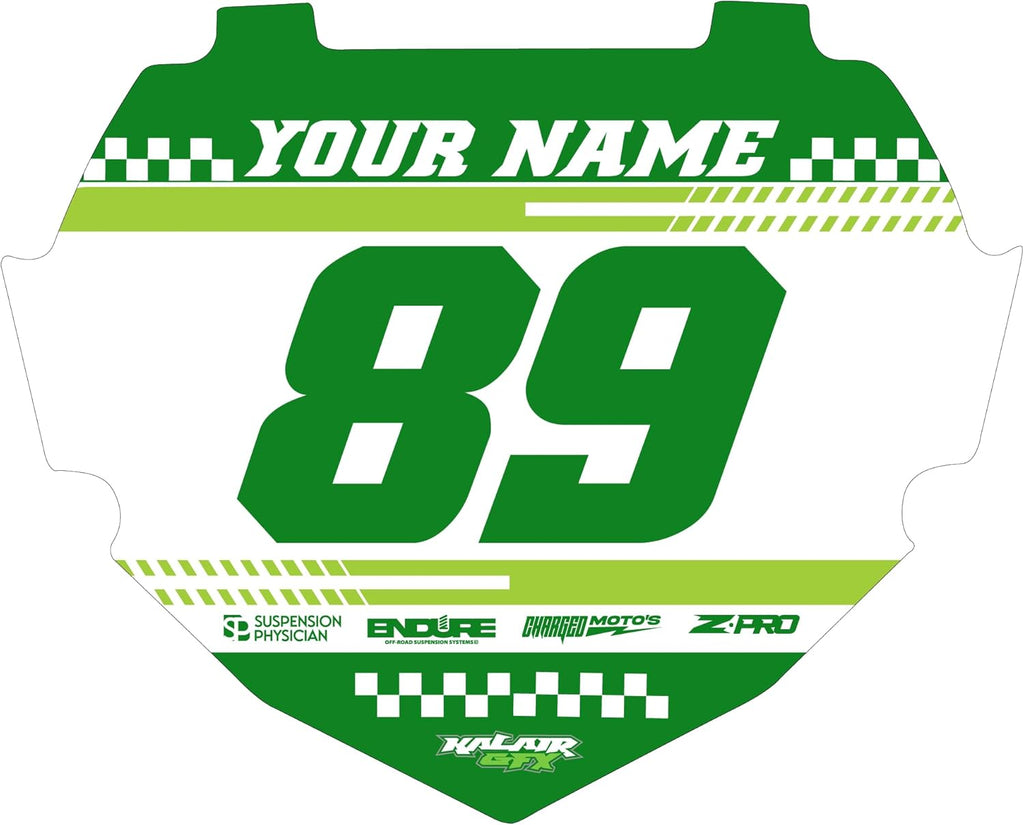 Custom BMX Box Two Number Plate Decals - Personalize Your Racing Graphics with Your Name & Number, Multicolored Outstanding Designs, Fits Box Two Plates, Junior and Senior Sizes.