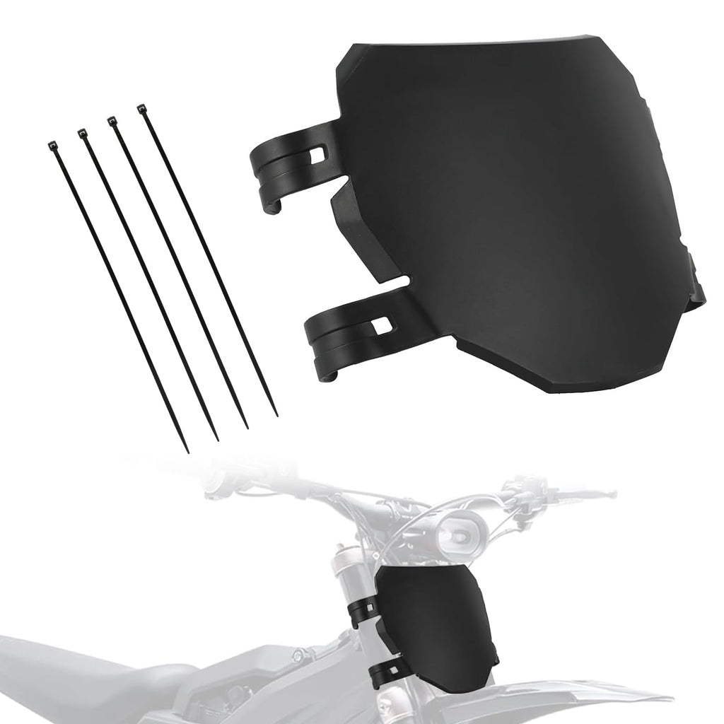 Electric Dirt Bike Number Plate Front License for Surron LBX Tutti Soleil 01 Yozma IN10 Talaria Sting MX3/R MX4 MX5 XXX eRide Pro SR S SS 2.0 3.0 Rawrr Mantis Ebox Dragster ETM RTR Black