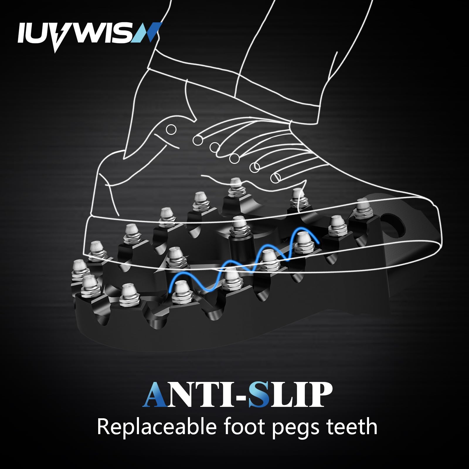 Electric Dirt Bike Wider Foot Pegs Footpegs CNC for Surron Sur Ron LBX ERide Pro SS 2.0 3.0 E-Ride Pro SR/S 79Bike Falcon GT Ventus One Black