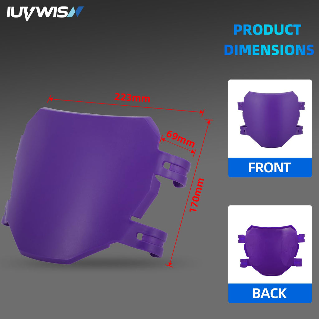 Electric Dirt Bike Number Plate Front License for Surron LBX Tutti Soleil 01 Yozma IN10 Talaria Sting MX3/R MX4 MX5 XXX eRide Pro SR S SS 2.0 3.0 Rawrr Mantis Ebox Dragster ETM RTR Black