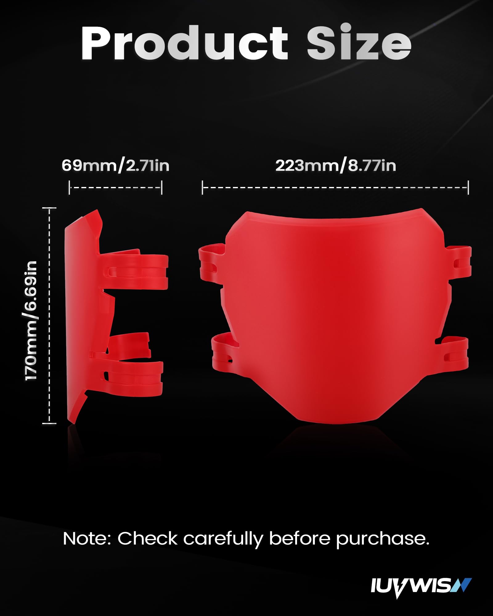 Electric Bike Number Plate E Bike Front Plate Compatible Fit for Ridstar Q20 Tuttio Soleil 01 Super 73 S1 S2 Y1 RX Macfox EBike Electric Commuter Mountain Bike Black