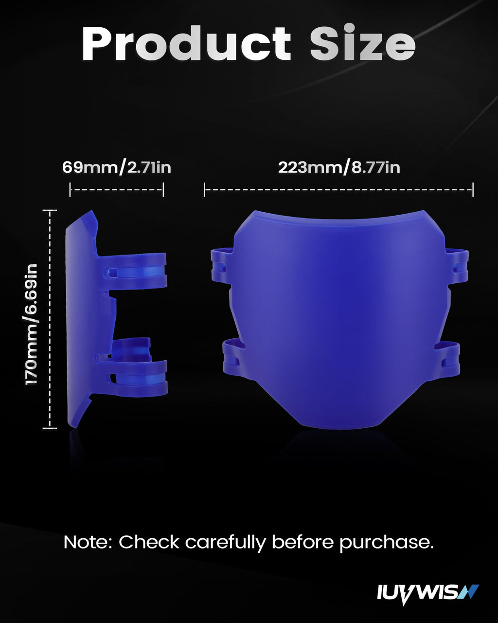 Electric Bike Number Plate E Bike Front Plate Compatible Fit for Ridstar Q20 Tuttio Soleil 01 Super 73 S1 S2 Y1 RX Macfox EBike Electric Commuter Mountain Bike Black