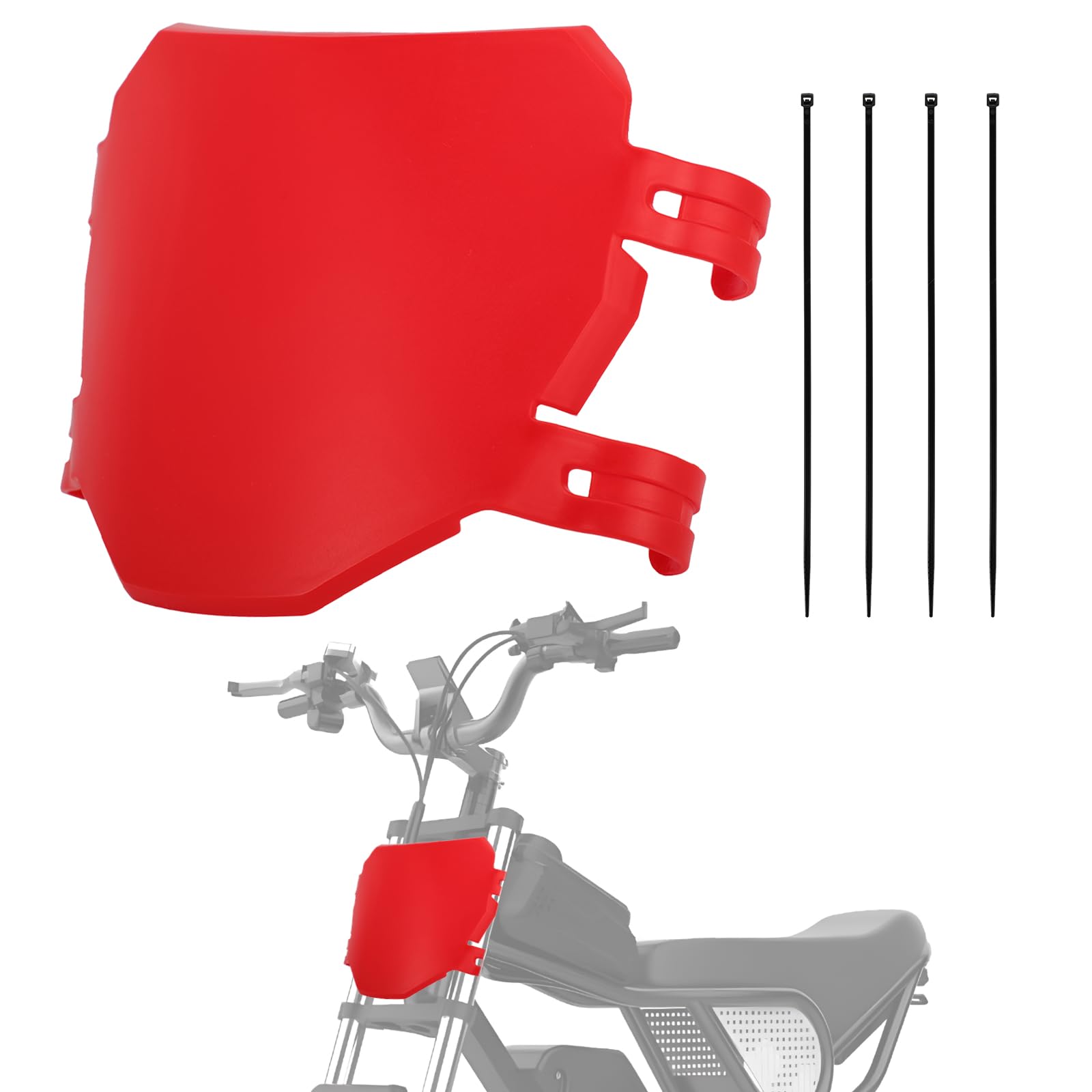 Electric Bike Number Plate E Bike Front Plate Compatible Fit for Ridstar Q20 Tuttio Soleil 01 Super 73 S1 S2 Y1 RX Macfox EBike Electric Commuter Mountain Bike Black