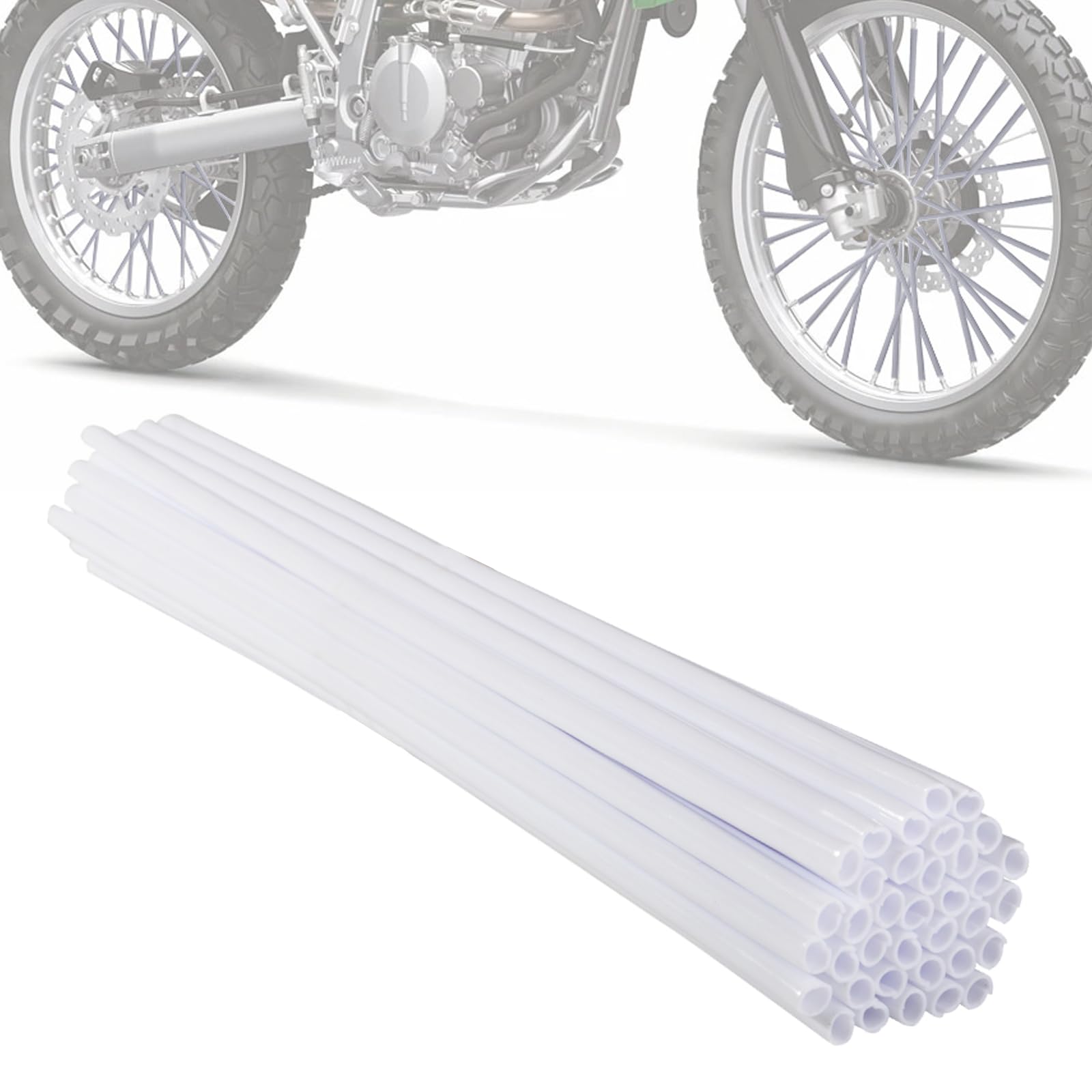 Motorcycle Spoke Skins,Spoke Covers Wheel Wraps Universal for CRF 50 50F CRF 110 CRF125F CRF100F CRF150R CRF250R XR150L TRX 125 8"-21" Rim Dirt Pit Bike ATV Red