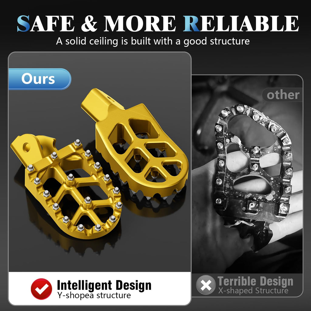 Electric Dirt Bike Wider Foot Pegs Footpegs CNC for Surron Sur Ron LBX ERide Pro SS 2.0 3.0 E-Ride Pro SR/S 79Bike Falcon GT Ventus One Black