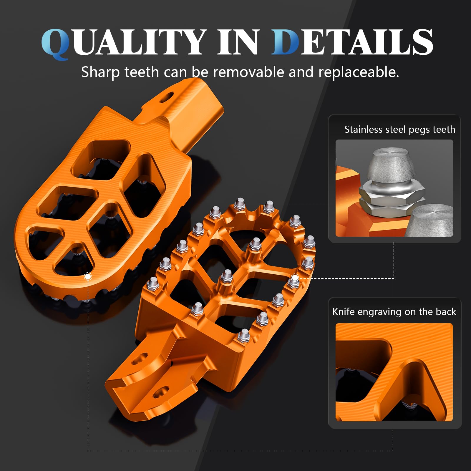 Electric Dirt Bike Wider Foot Pegs Footpegs CNC for Surron Sur Ron LBX ERide Pro SS 2.0 3.0 E-Ride Pro SR/S 79Bike Falcon GT Ventus One Black