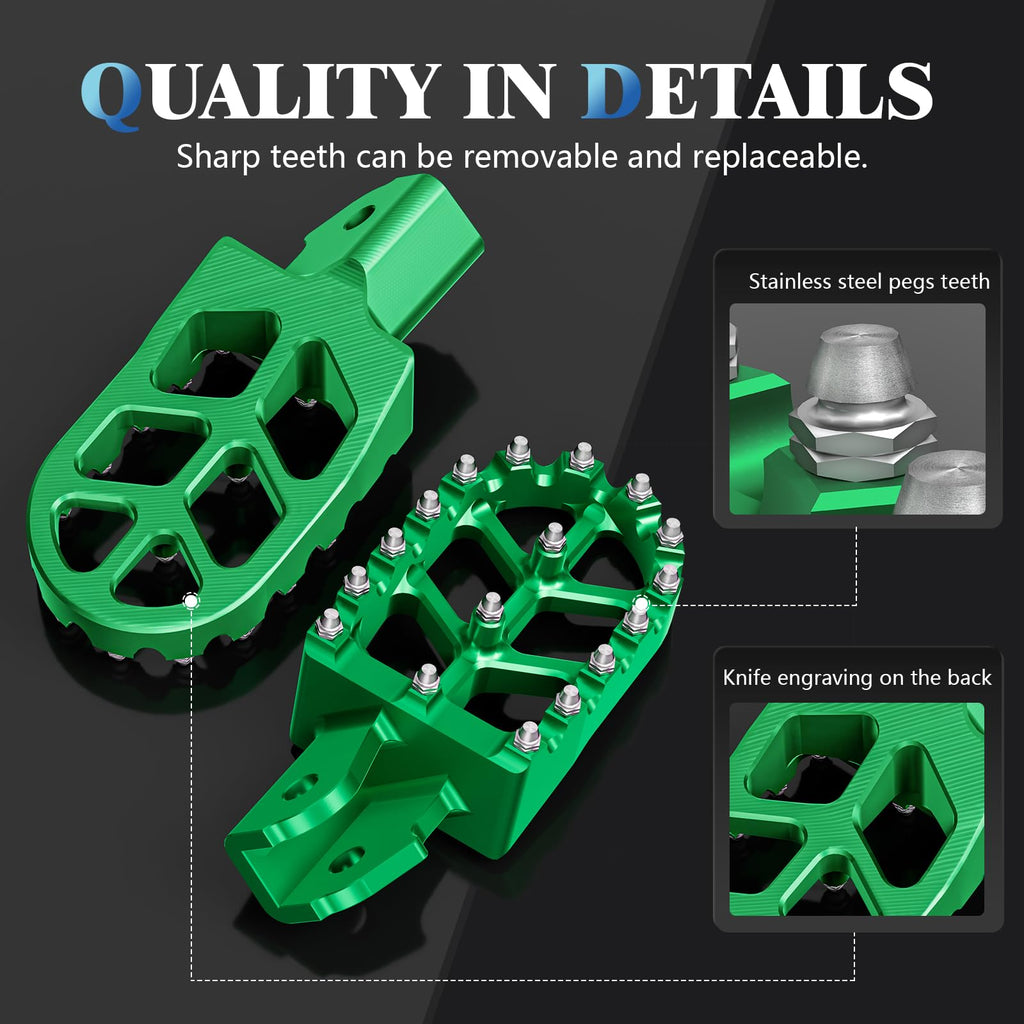 Electric Dirt Bike Wider Foot Pegs Footpegs CNC for Surron Sur Ron LBX ERide Pro SS 2.0 3.0 E-Ride Pro SR/S 79Bike Falcon GT Ventus One Black