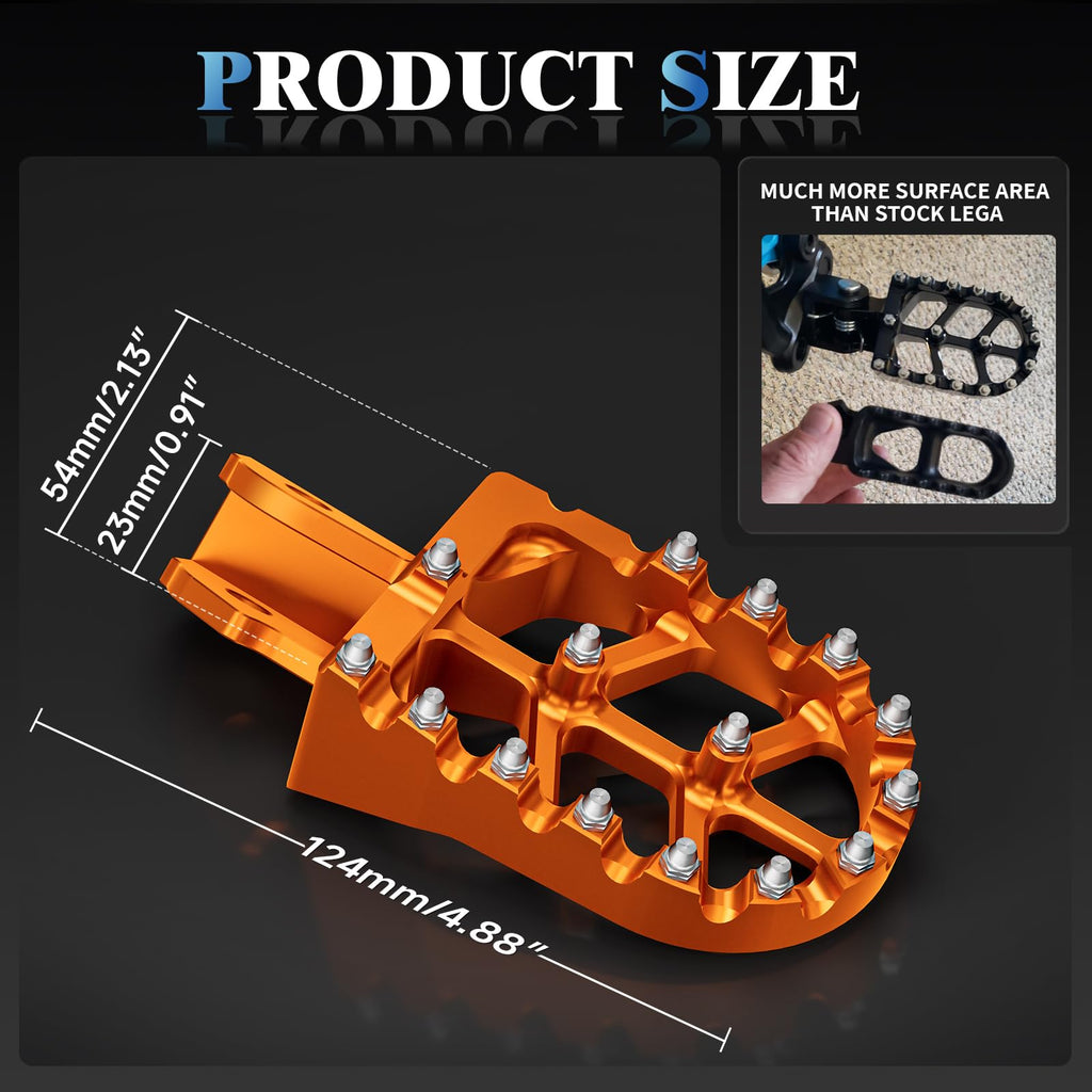 Electric Dirt Bike Wider Foot Pegs Footpegs CNC for Surron Sur Ron LBX ERide Pro SS 2.0 3.0 E-Ride Pro SR/S 79Bike Falcon GT Ventus One Black