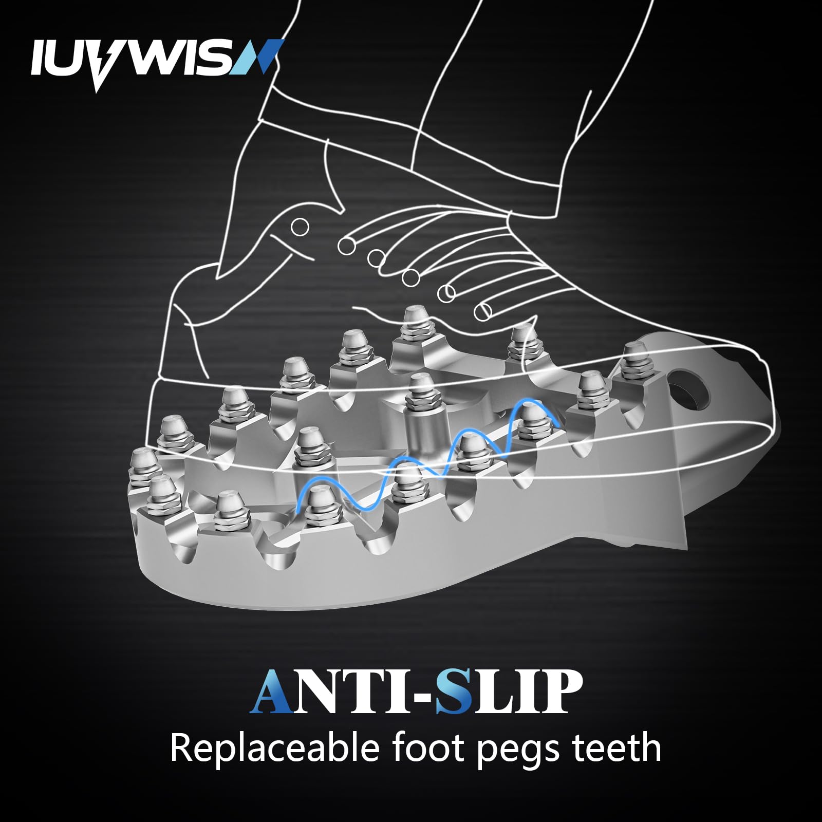 Electric Dirt Bike Wider Foot Pegs Footpegs CNC for Surron Sur Ron LBX ERide Pro SS 2.0 3.0 E-Ride Pro SR/S 79Bike Falcon GT Ventus One Black