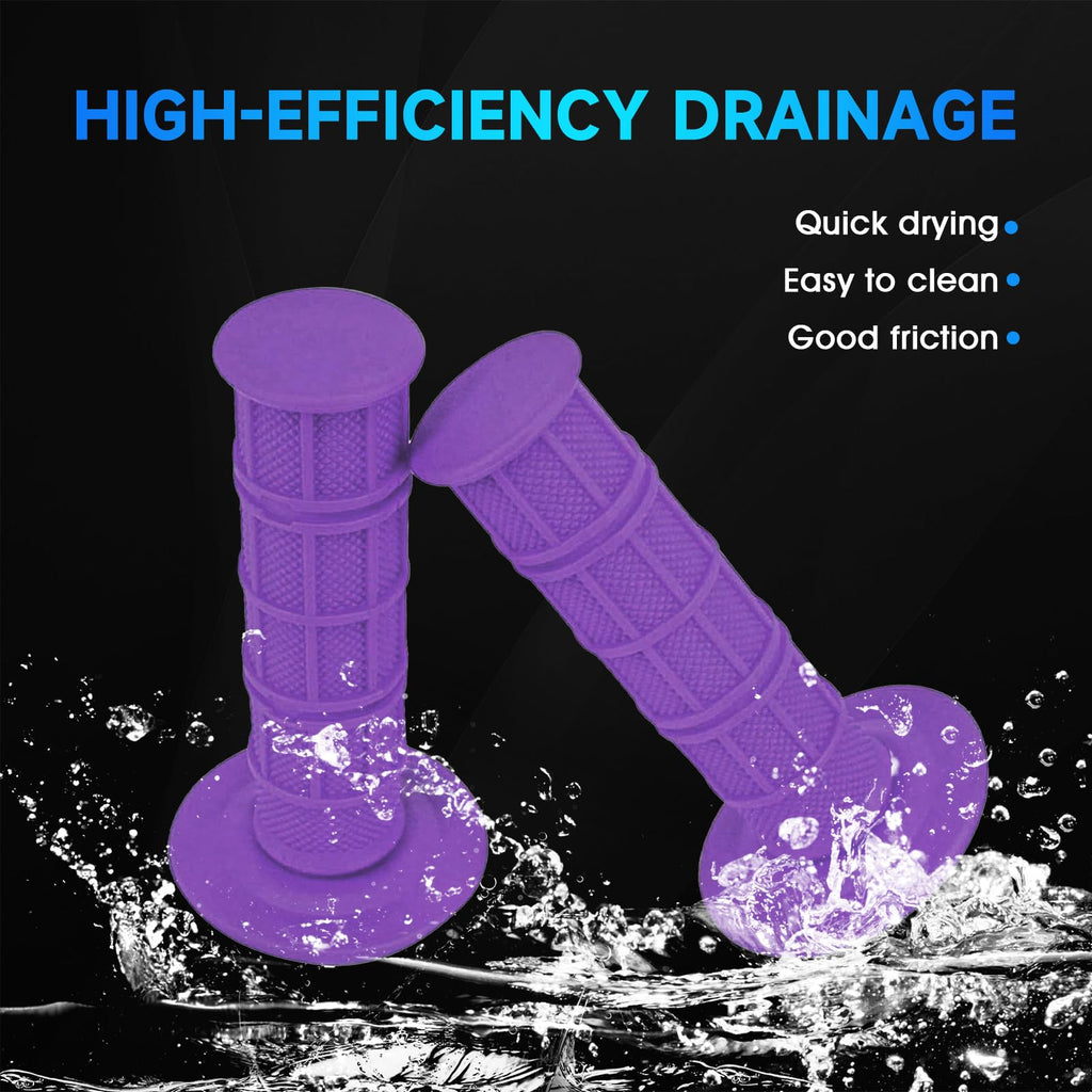 Dirt Bike Handlebar Grips 7/8" Rubber Handle Grip Universal for Sur Ron Surron LBX Talaria Sting R MX3/R MX4 MX5 Talaria X3 XXX E-Ride Pro SR S SS 2.0 3.0 Ventus One Electric Dirt Bike Black