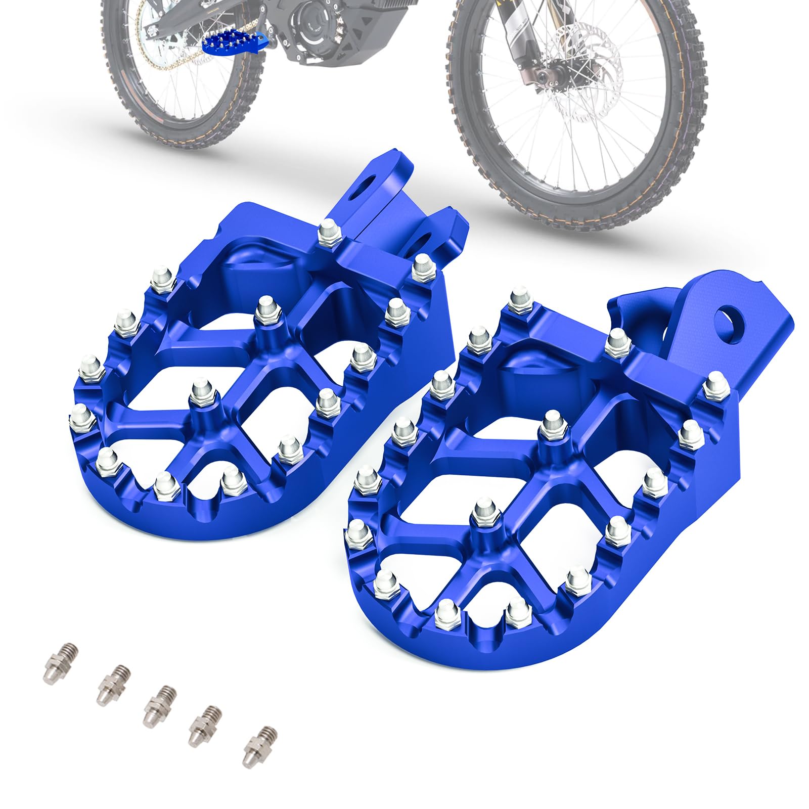 Electric Dirt Bike Wider Foot Pegs Footpegs CNC for Surron Sur Ron LBX ERide Pro SS 2.0 3.0 E-Ride Pro SR/S 79Bike Falcon GT Ventus One Black