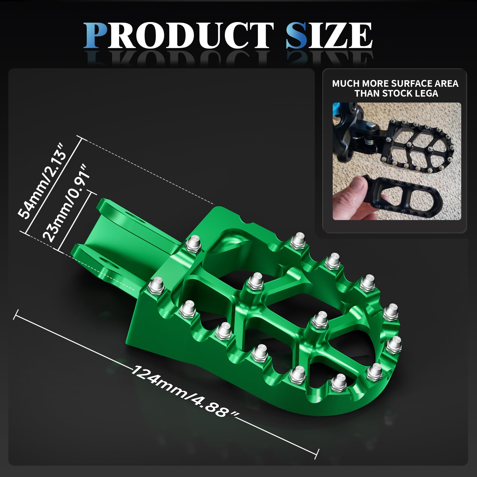 Electric Dirt Bike Wider Foot Pegs Footpegs CNC for Surron Sur Ron LBX ERide Pro SS 2.0 3.0 E-Ride Pro SR/S 79Bike Falcon GT Ventus One Black