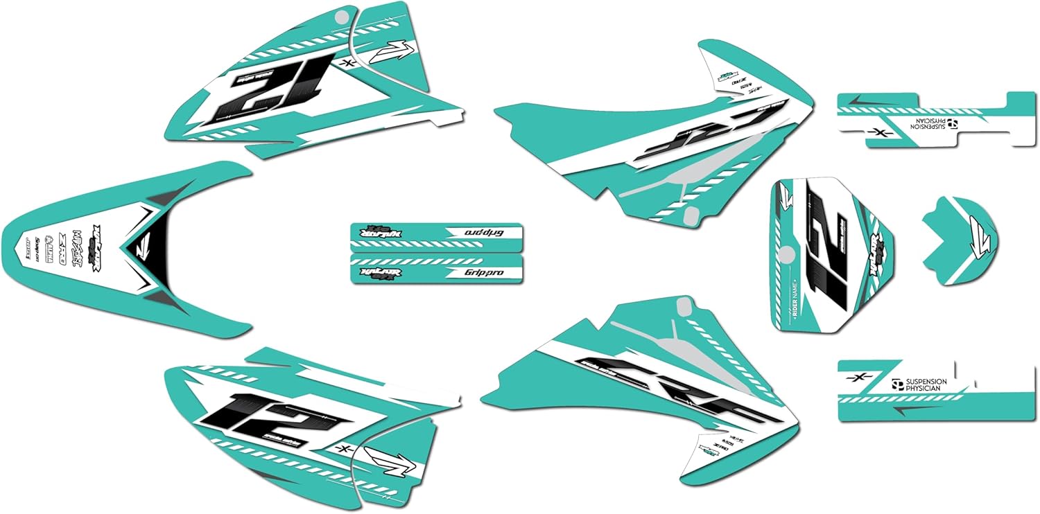 Graphics Kit for Honda CRF 150F (2003-2007) Lethal Series - Dirt Pit Bike Motorcycle Stickers, Dirtbike Racing Automotive Decal Motocross Accessories no-Plastics