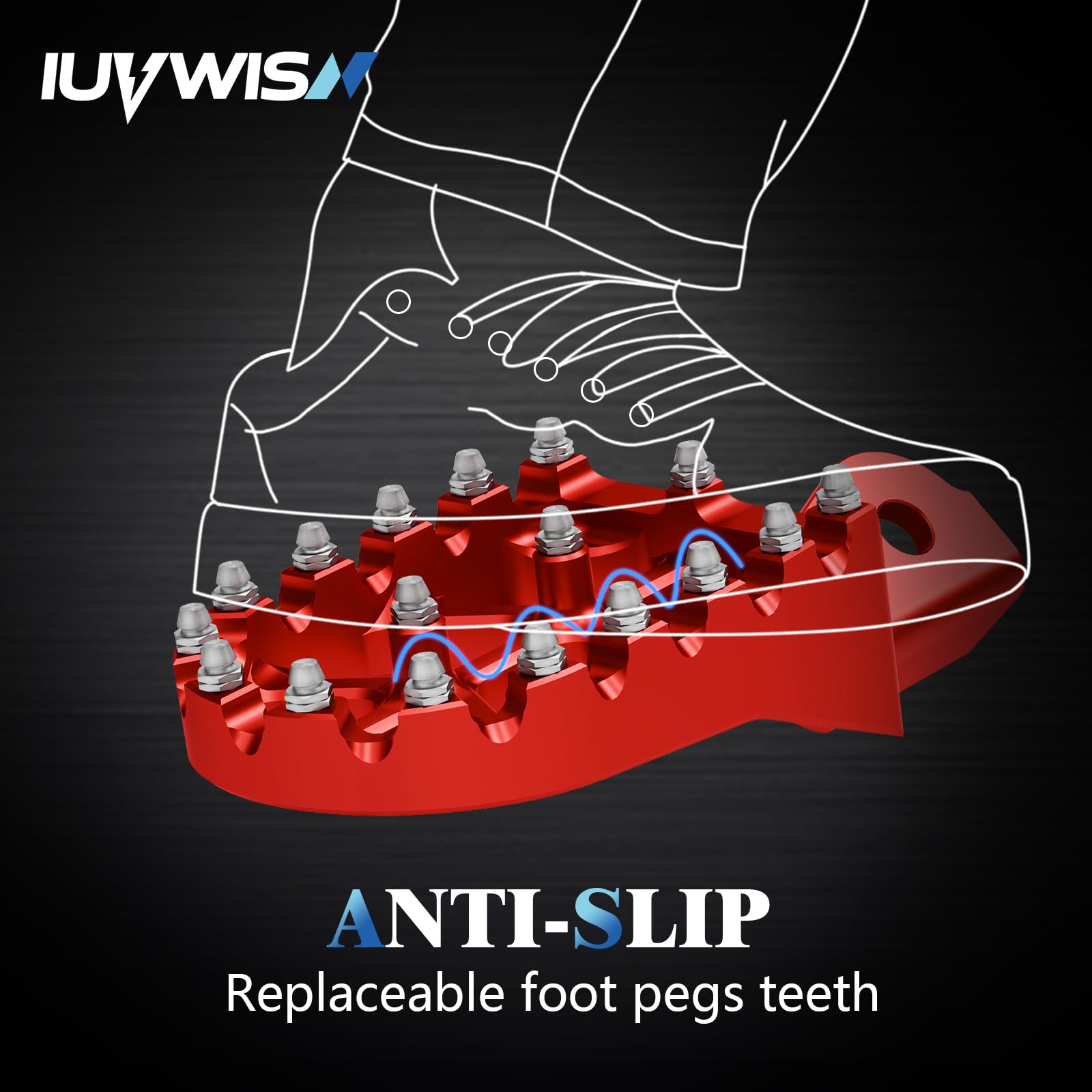 Electric Dirt Bike Wider Foot Pegs Footpegs CNC for Surron Sur Ron LBX ERide Pro SS 2.0 3.0 E-Ride Pro SR/S 79Bike Falcon GT Ventus One Black