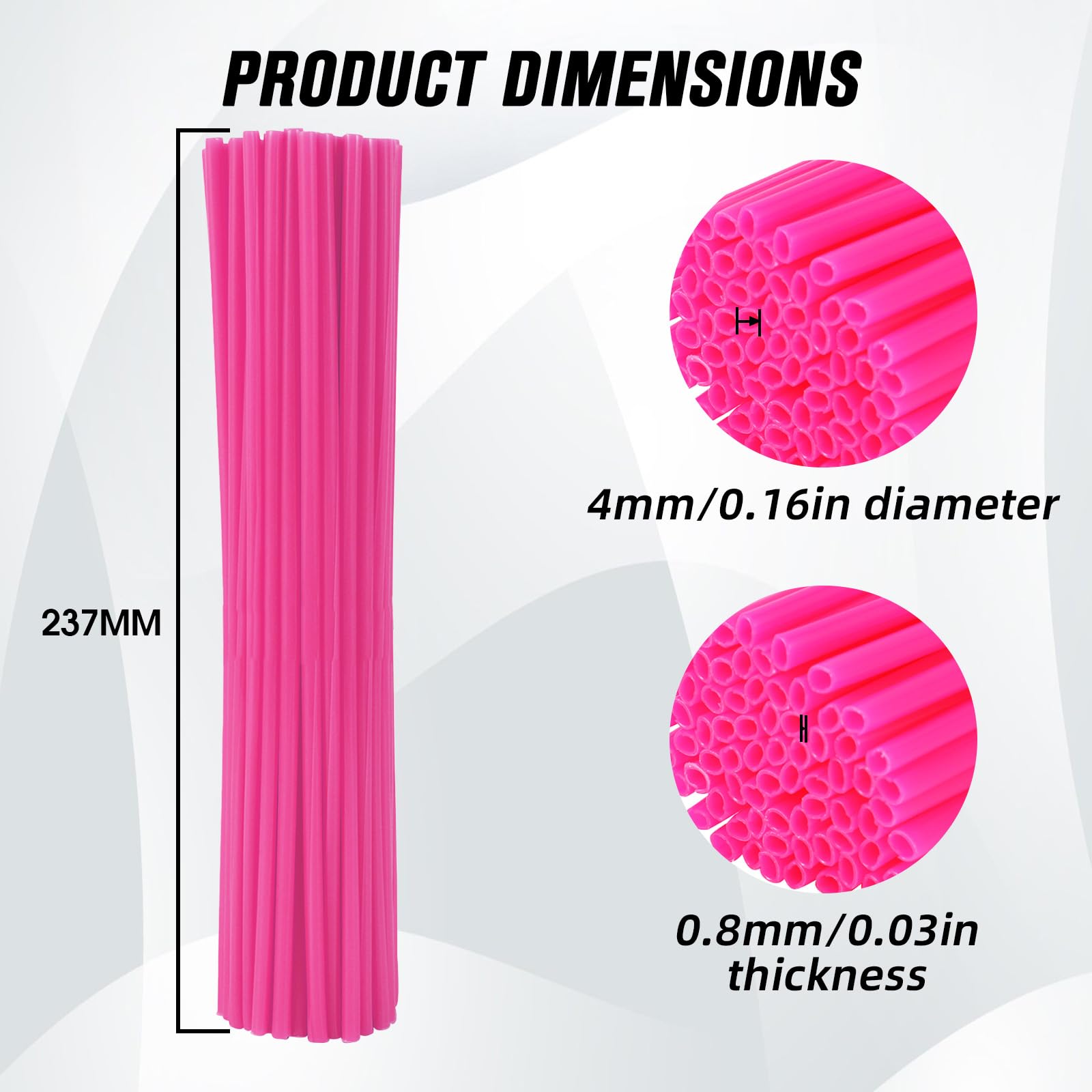 Motorcycle Spoke Skins,Spoke Covers Wheel Wraps Universal for CRF 50 50F CRF 110 CRF125F CRF100F CRF150R CRF250R XR150L TRX 125 8"-21" Rim Dirt Pit Bike ATV Red