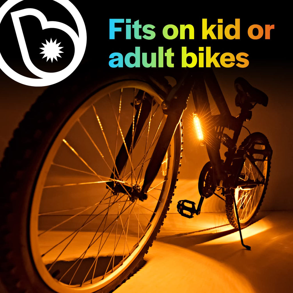 Brightz GoBrightz LED Bike Frame Light - Glowing Bike Underglow Light Bar for Night Riding - 4 Modes Flashing or Steady Glow - Cool Bicycle Lights for Kids, Teens & Adults - Be Cool, Be Safe, Be Seen