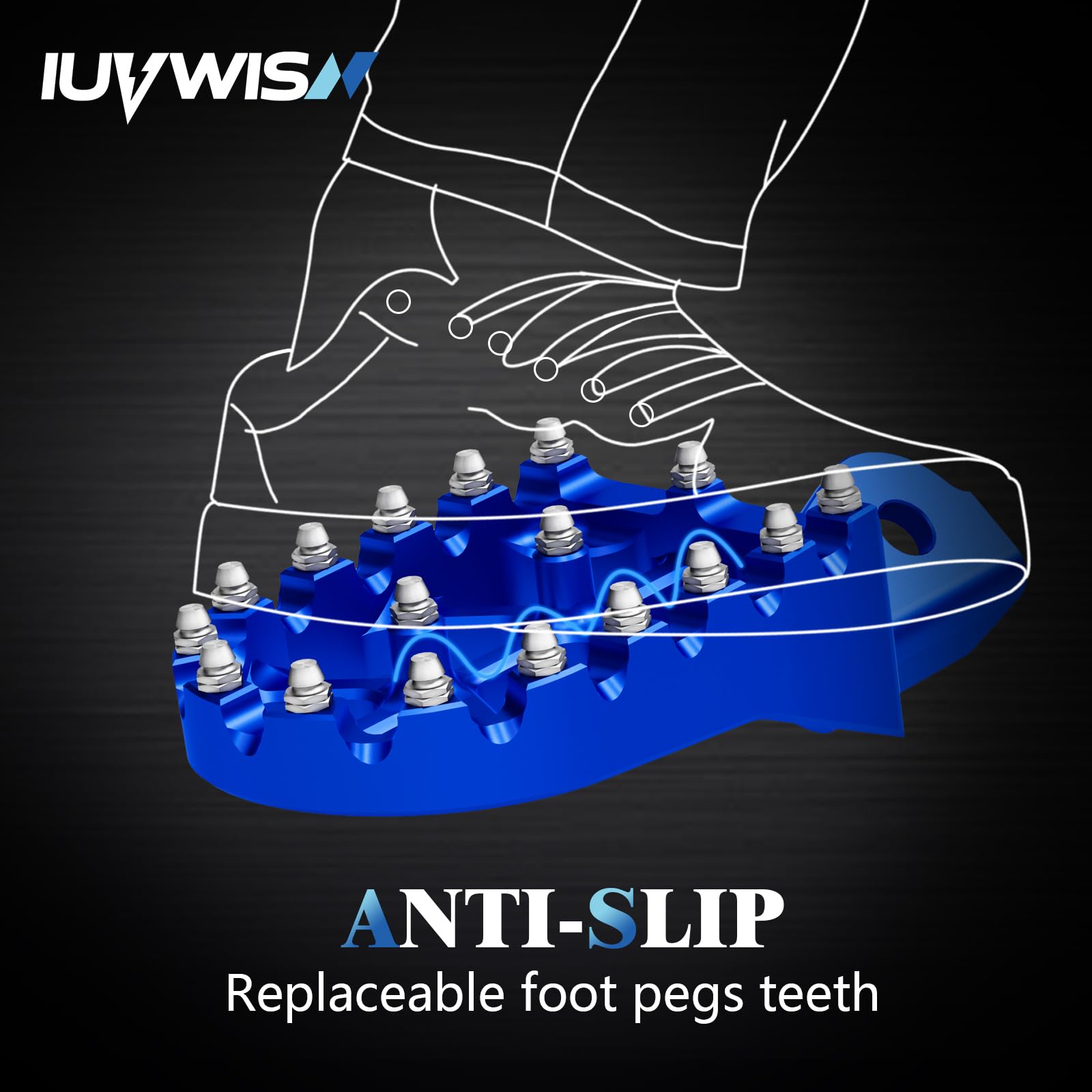 Electric Dirt Bike Wider Foot Pegs Footpegs CNC for Surron Sur Ron LBX ERide Pro SS 2.0 3.0 E-Ride Pro SR/S 79Bike Falcon GT Ventus One Black