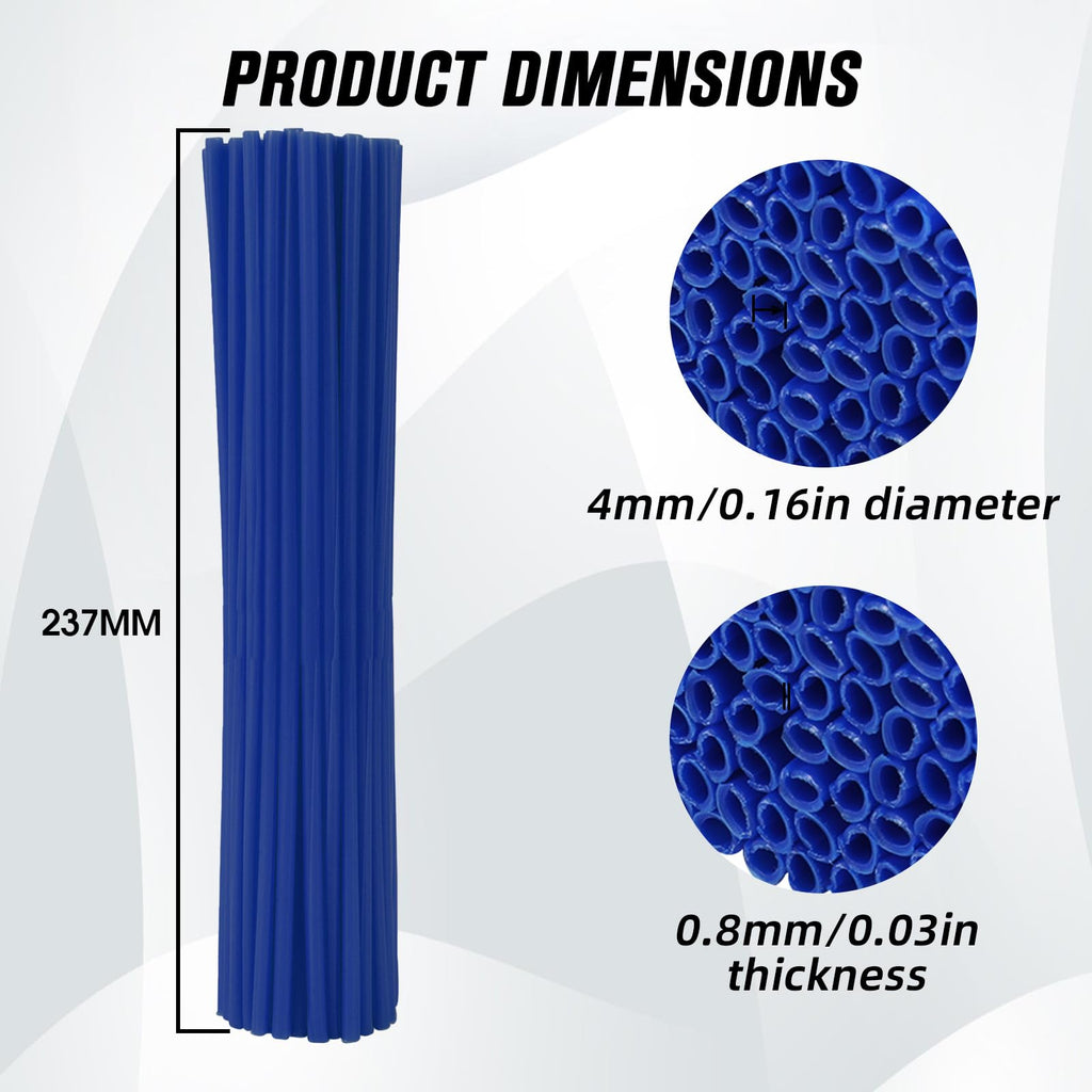 Motorcycle Spoke Skins,Spoke Covers Wheel Wraps Universal for CRF 50 50F CRF 110 CRF125F CRF100F CRF150R CRF250R XR150L TRX 125 8"-21" Rim Dirt Pit Bike ATV Red