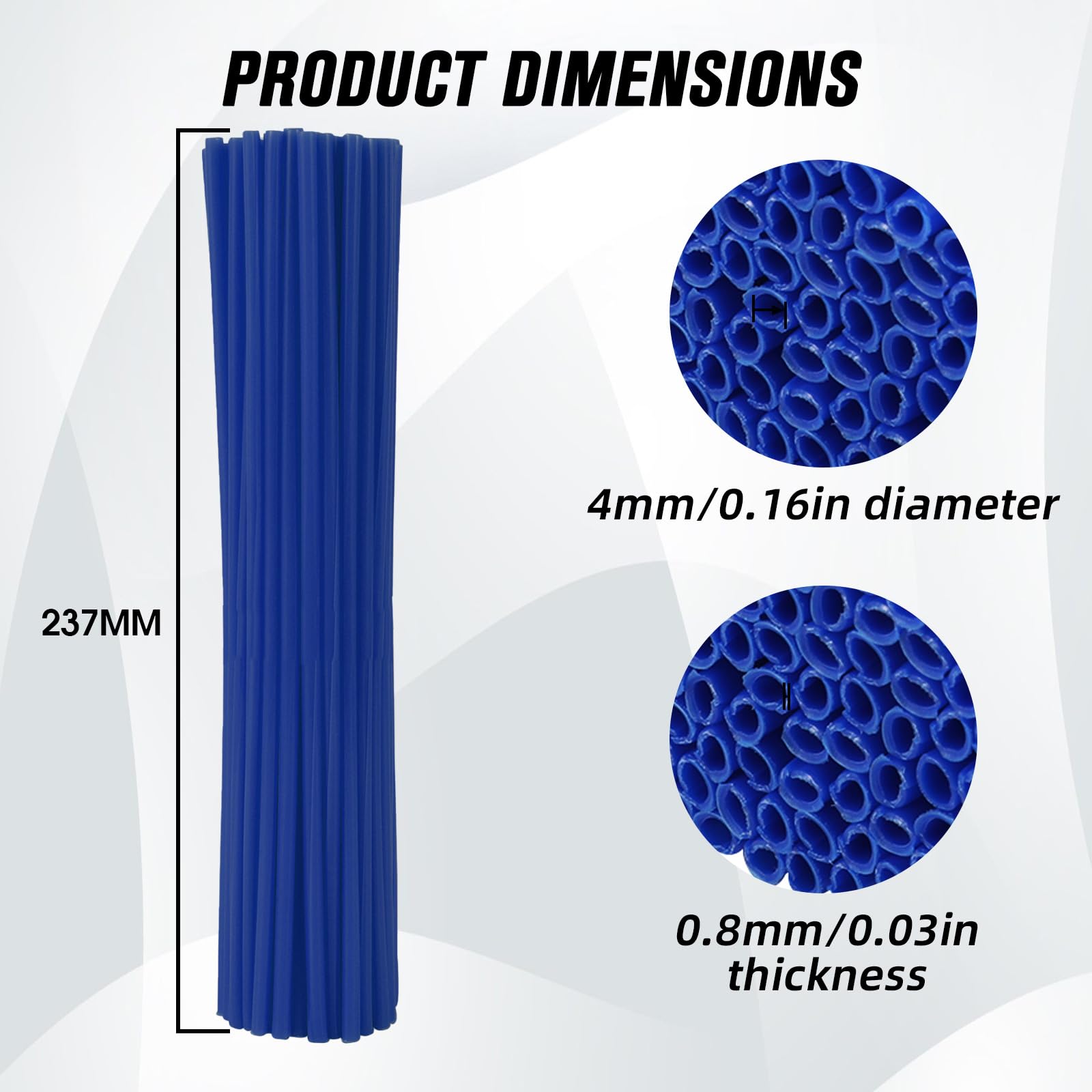 Motorcycle Spoke Skins,Spoke Covers Wheel Wraps Universal for CRF 50 50F CRF 110 CRF125F CRF100F CRF150R CRF250R XR150L TRX 125 8"-21" Rim Dirt Pit Bike ATV Red