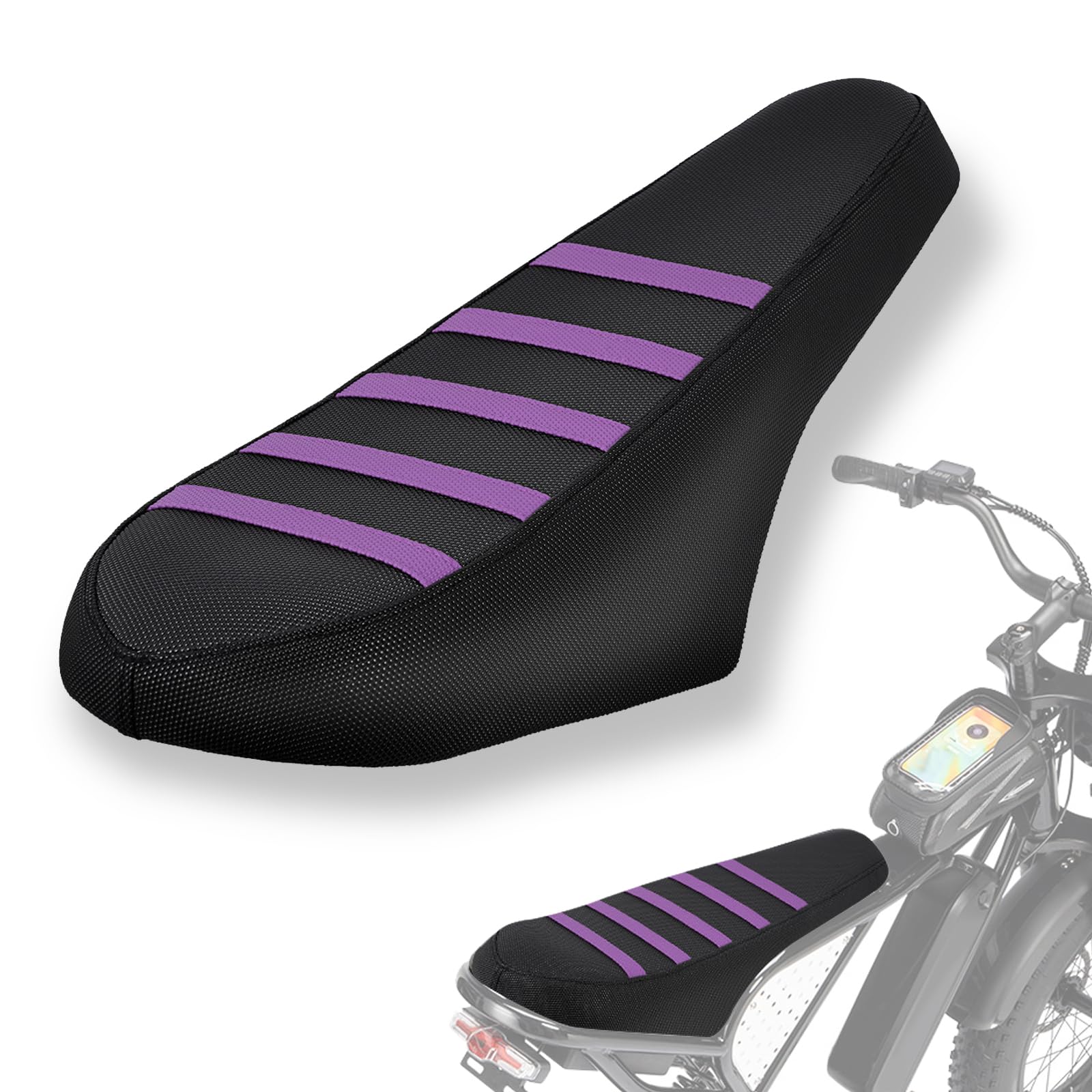 Non-Slip Seat Cover Compatible Fit for Ridstar Q20/Q20 Pro Lite EBike E-Bike, Electric Bike Soft Seat Cover Black