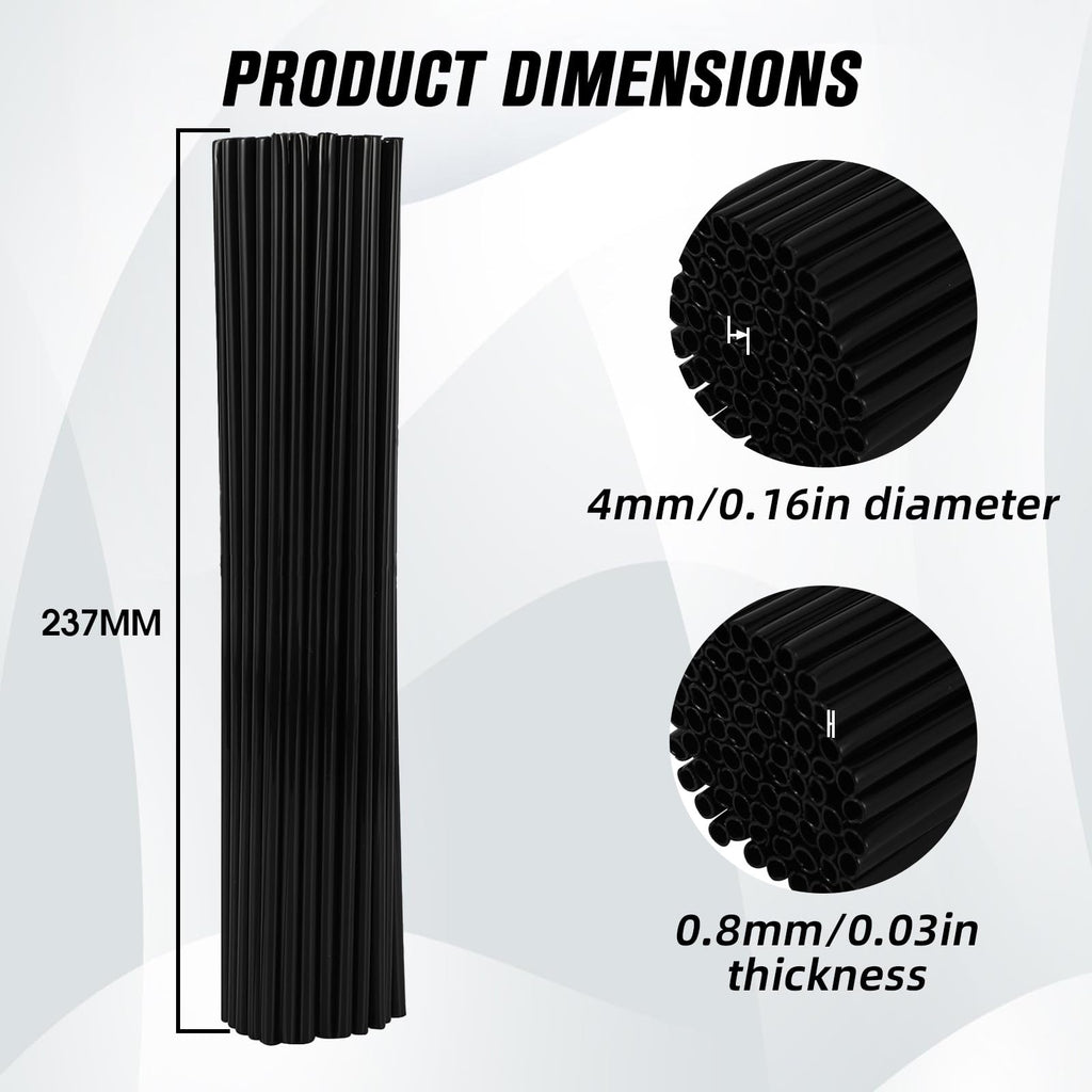 Motorcycle Spoke Skins,Spoke Covers Wheel Wraps Universal for CRF 50 50F CRF 110 CRF125F CRF100F CRF150R CRF250R XR150L TRX 125 8"-21" Rim Dirt Pit Bike ATV Red