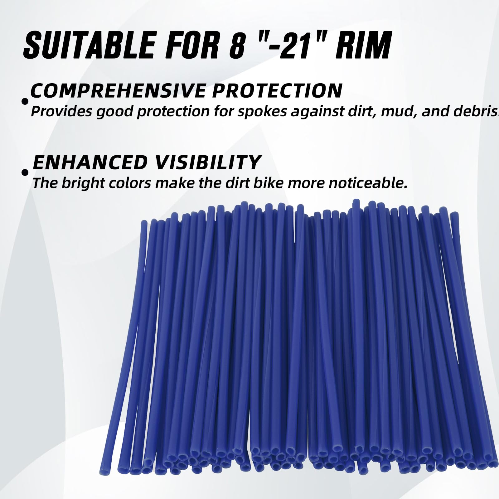 Motorcycle Spoke Skins,Spoke Covers Wheel Wraps Universal for CRF 50 50F CRF 110 CRF125F CRF100F CRF150R CRF250R XR150L TRX 125 8"-21" Rim Dirt Pit Bike ATV Red