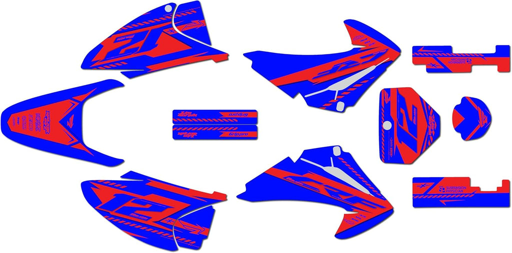 Graphics Kit for Honda CRF 150F (2003-2007) Lethal Series - Dirt Pit Bike Motorcycle Stickers, Dirtbike Racing Automotive Decal Motocross Accessories no-Plastics