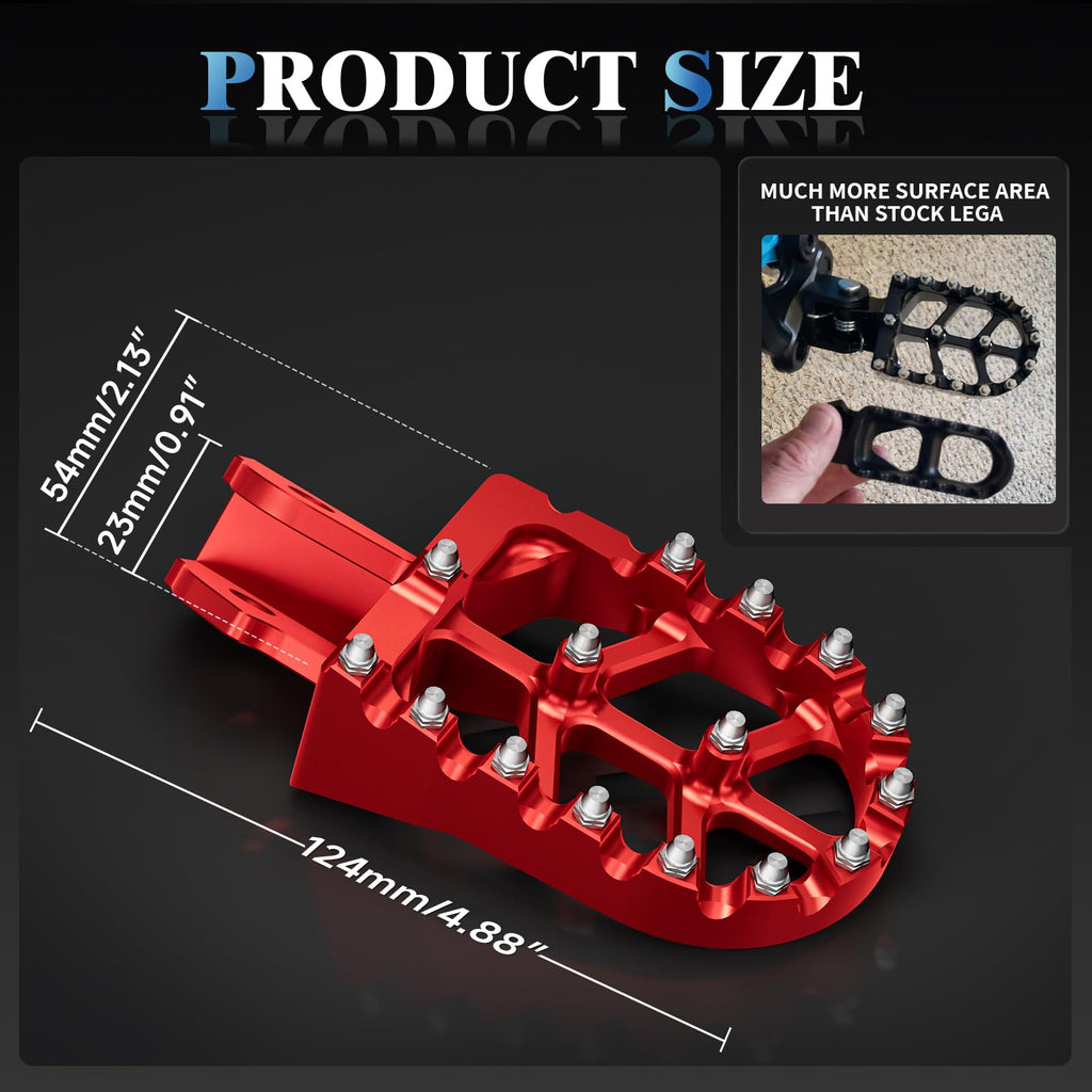 Electric Dirt Bike Wider Foot Pegs Footpegs CNC for Surron Sur Ron LBX ERide Pro SS 2.0 3.0 E-Ride Pro SR/S 79Bike Falcon GT Ventus One Black