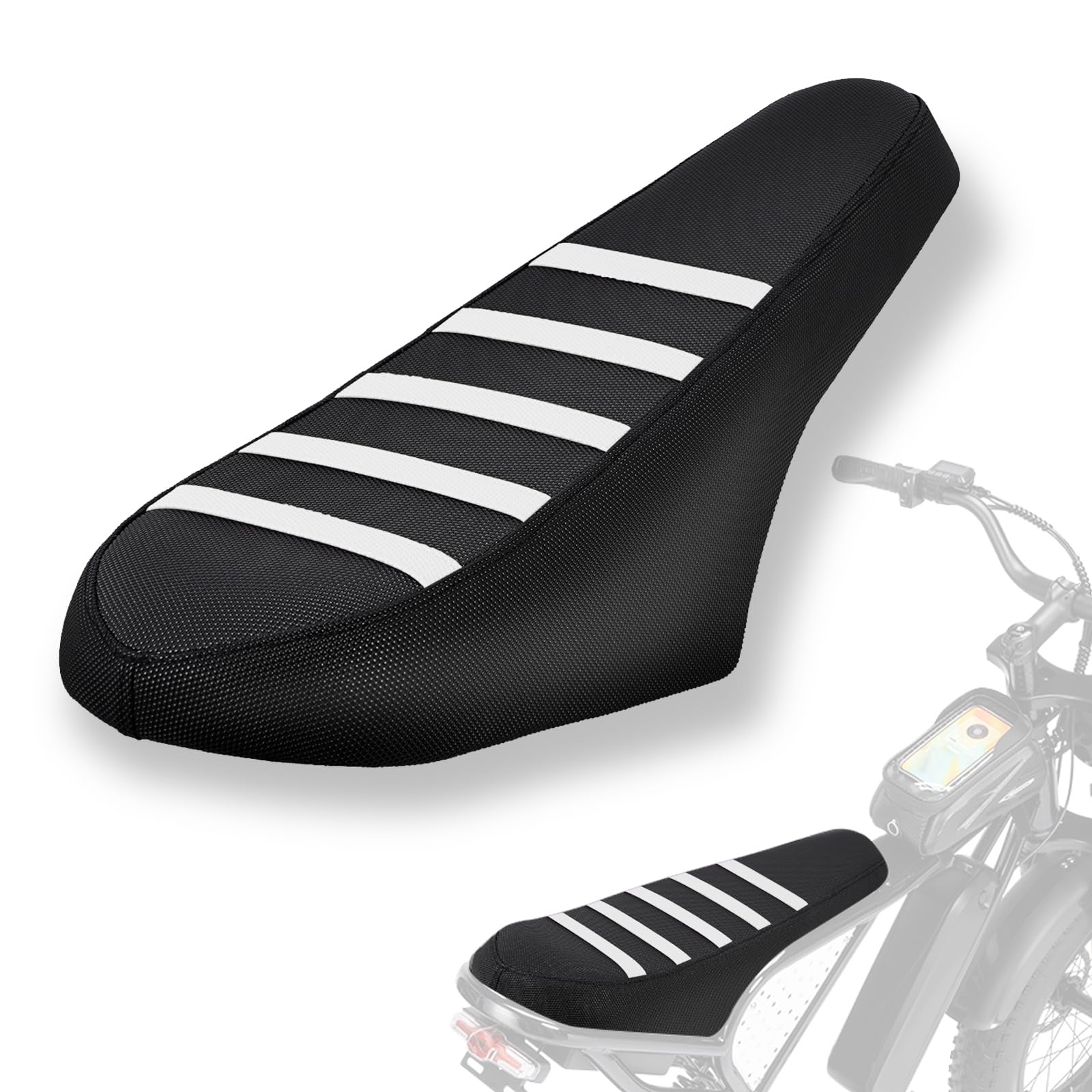 Non-Slip Seat Cover Compatible Fit for Ridstar Q20/Q20 Pro Lite EBike E-Bike, Electric Bike Soft Seat Cover Black