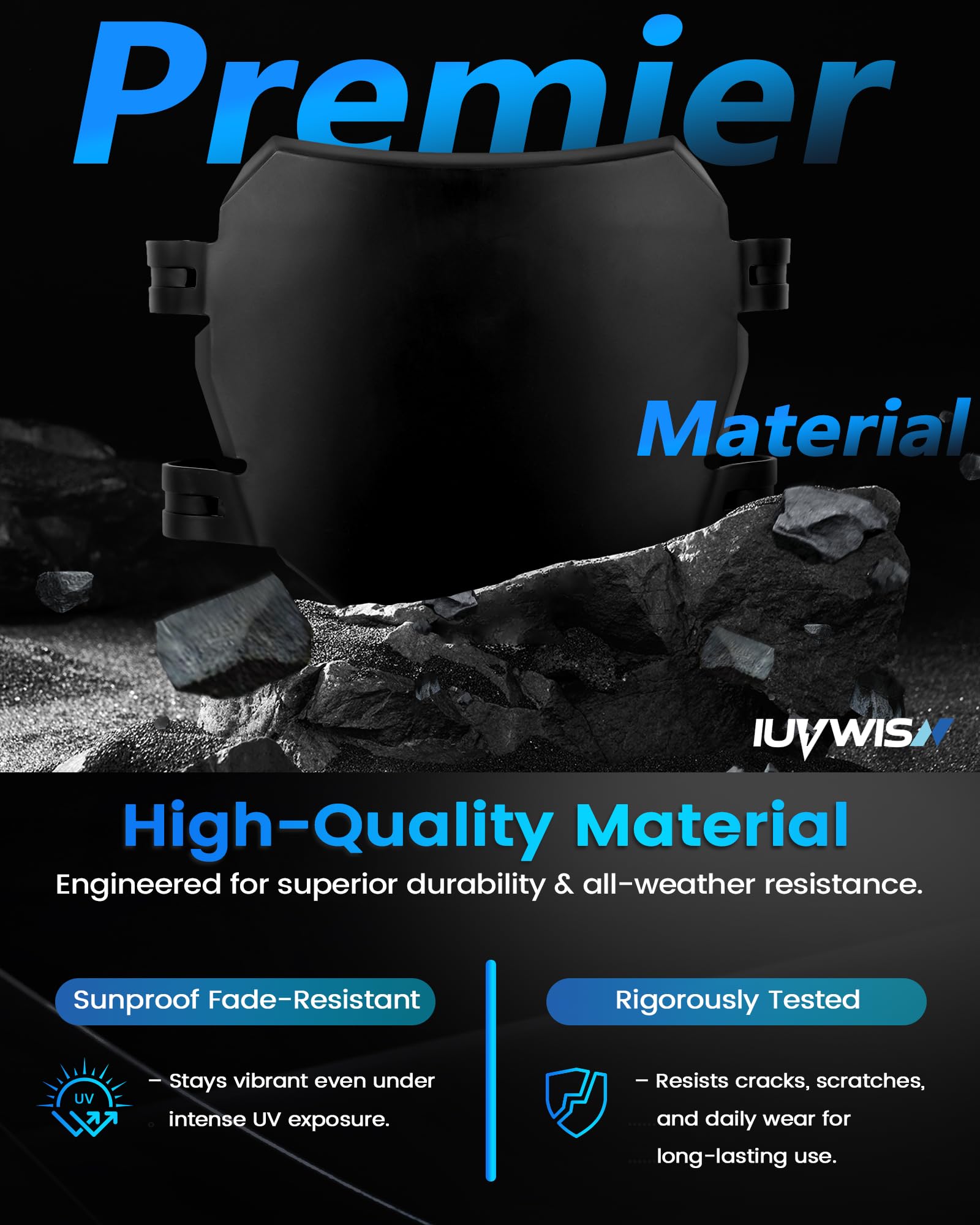 Electric Bike Number Plate E Bike Front Plate Compatible Fit for Ridstar Q20 Tuttio Soleil 01 Super 73 S1 S2 Y1 RX Macfox EBike Electric Commuter Mountain Bike Black