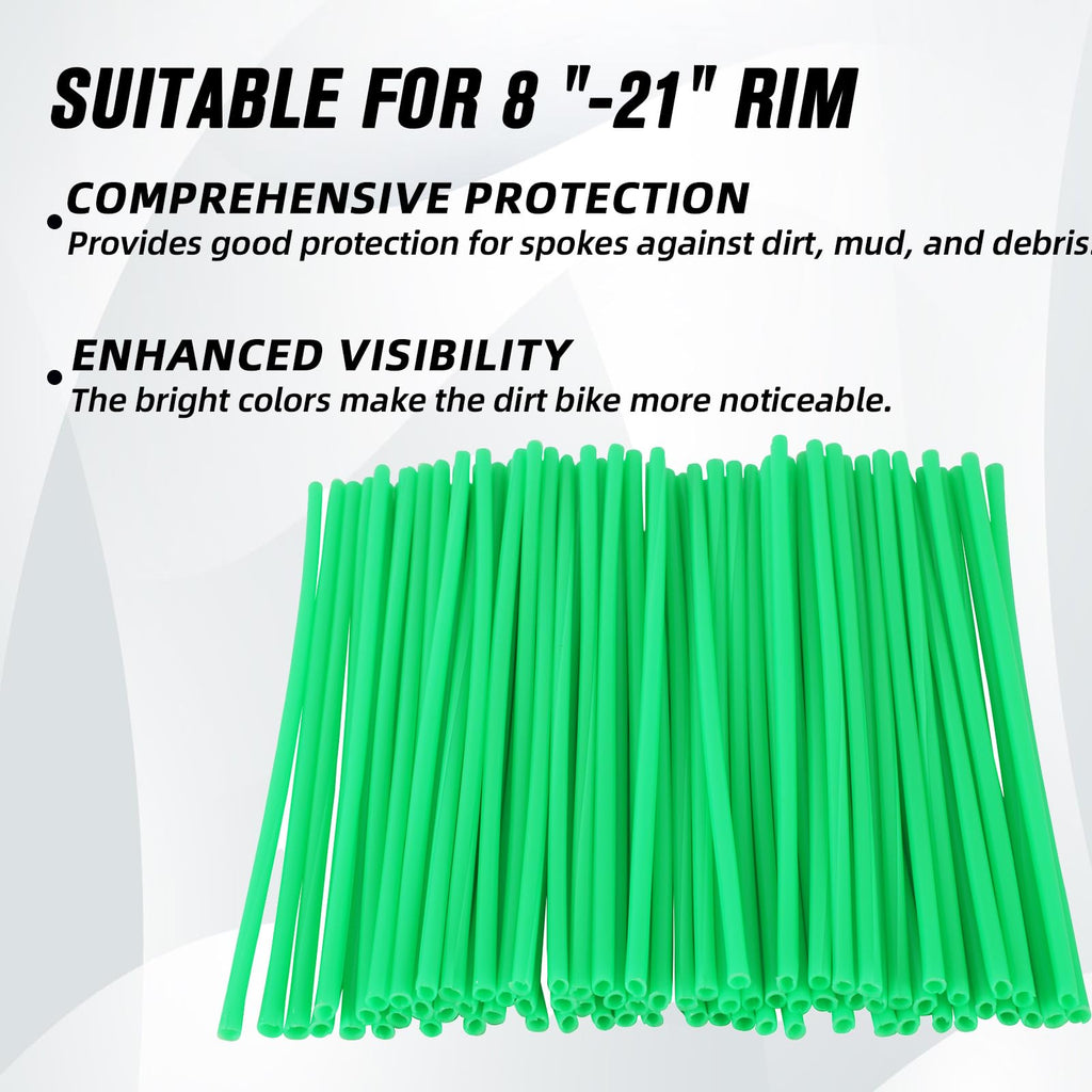 Motorcycle Spoke Skins,Spoke Covers Wheel Wraps Universal for CRF 50 50F CRF 110 CRF125F CRF100F CRF150R CRF250R XR150L TRX 125 8"-21" Rim Dirt Pit Bike ATV Red