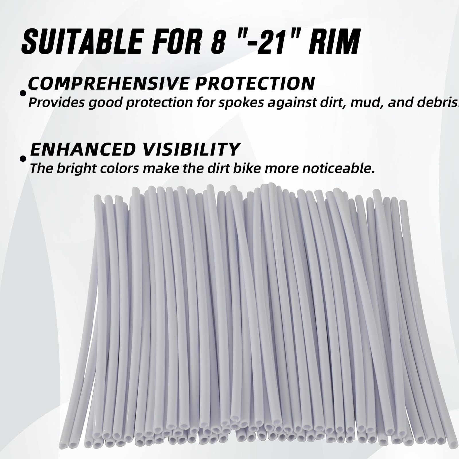 Motorcycle Spoke Skins,Spoke Covers Wheel Wraps Universal for CRF 50 50F CRF 110 CRF125F CRF100F CRF150R CRF250R XR150L TRX 125 8"-21" Rim Dirt Pit Bike ATV Red