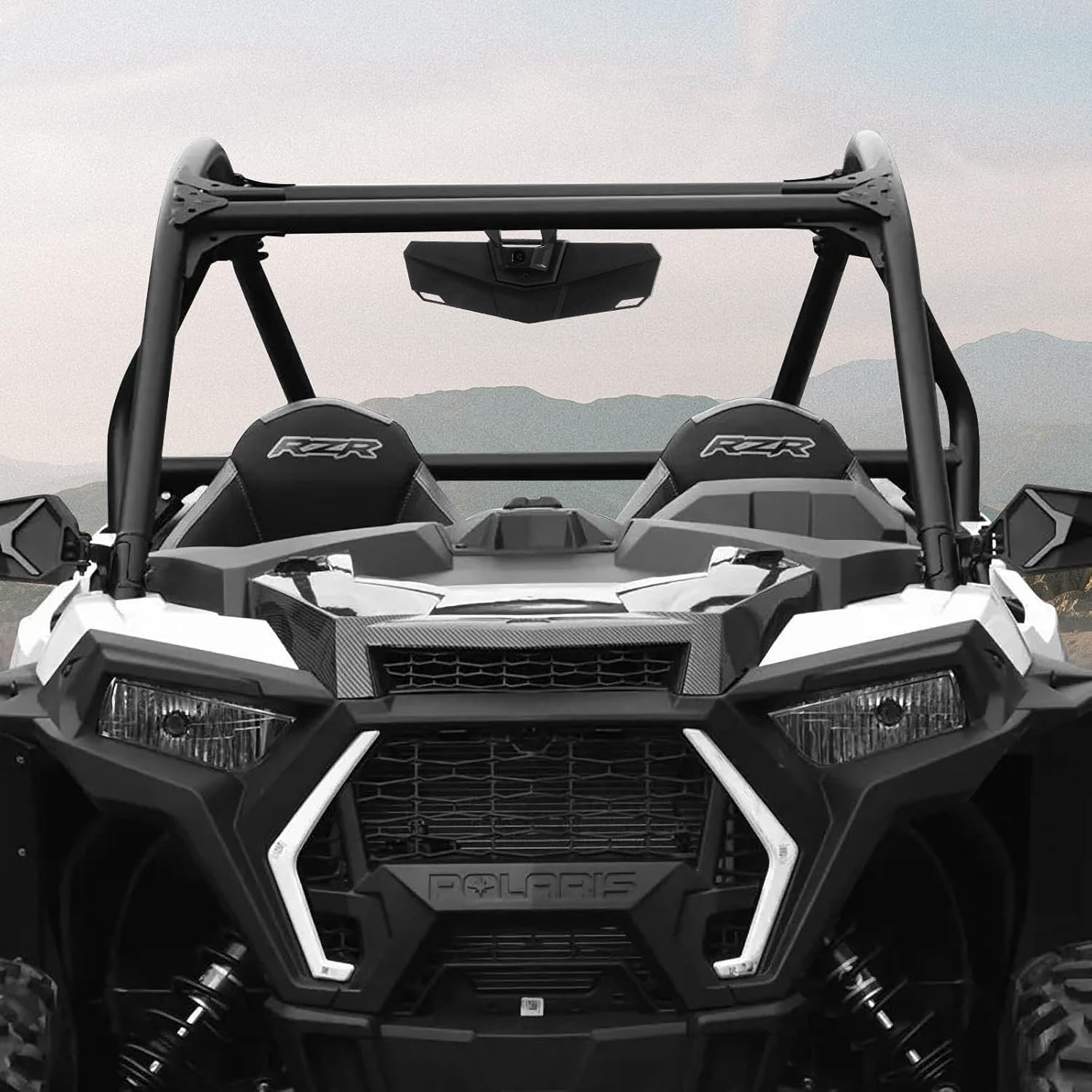 UTV Polaris RZR Rear View Mirror - Compatible with Polaris RZR PRO XP/XP 4, Trail, Turbo R - Center Convex Mirror - Part # 2883763