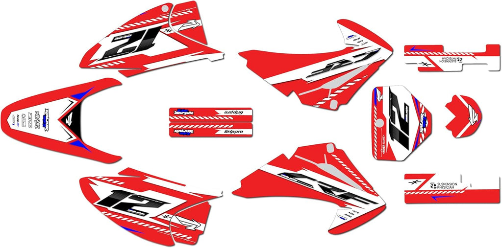 Graphics Kit for Honda CRF 150F (2003-2007) Lethal Series - Dirt Pit Bike Motorcycle Stickers, Dirtbike Racing Automotive Decal Motocross Accessories no-Plastics