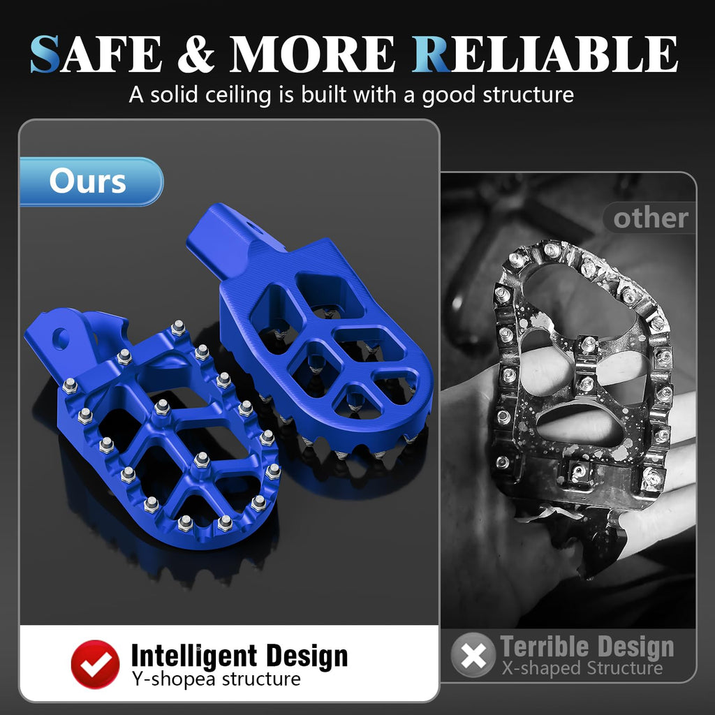 Electric Dirt Bike Wider Foot Pegs Footpegs CNC for Surron Sur Ron LBX ERide Pro SS 2.0 3.0 E-Ride Pro SR/S 79Bike Falcon GT Ventus One Black