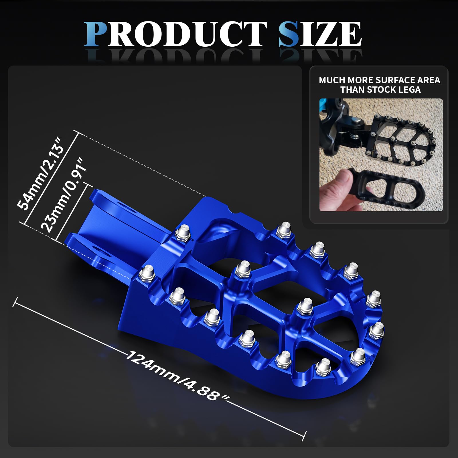 Electric Dirt Bike Wider Foot Pegs Footpegs CNC for Surron Sur Ron LBX ERide Pro SS 2.0 3.0 E-Ride Pro SR/S 79Bike Falcon GT Ventus One Black