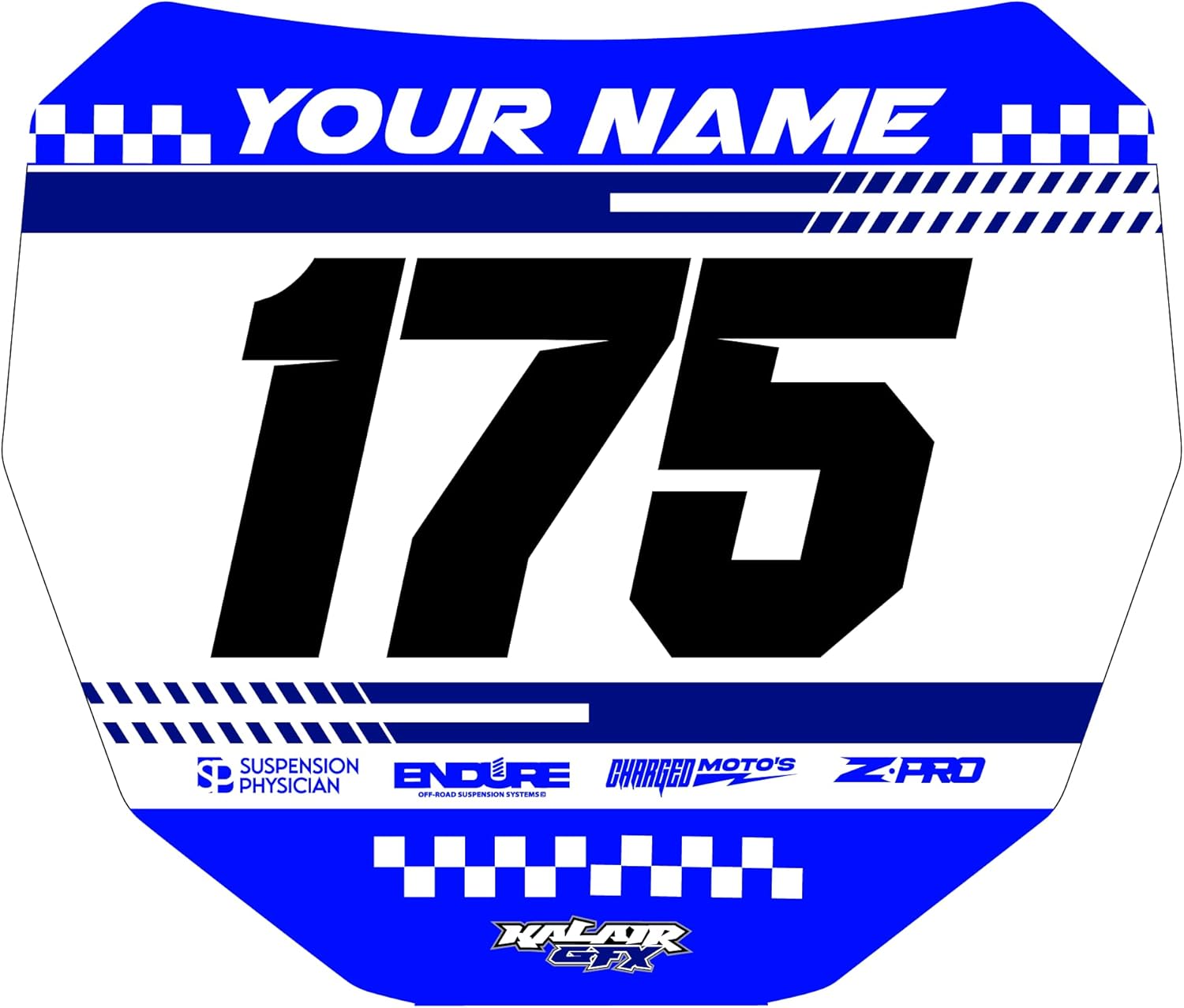 Custom ODI DH Electric Bike Number Plate Decal - Personalized Racing Graphics with Your Name & Number, Surron Multicolored Eye-catching Plate Design Decals.