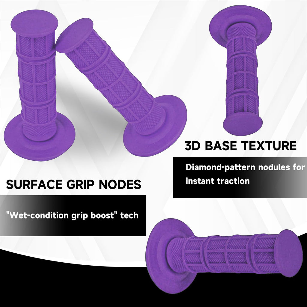 Dirt Bike Handlebar Grips 7/8" Rubber Handle Grip Universal for Sur Ron Surron LBX Talaria Sting R MX3/R MX4 MX5 Talaria X3 XXX E-Ride Pro SR S SS 2.0 3.0 Ventus One Electric Dirt Bike Black