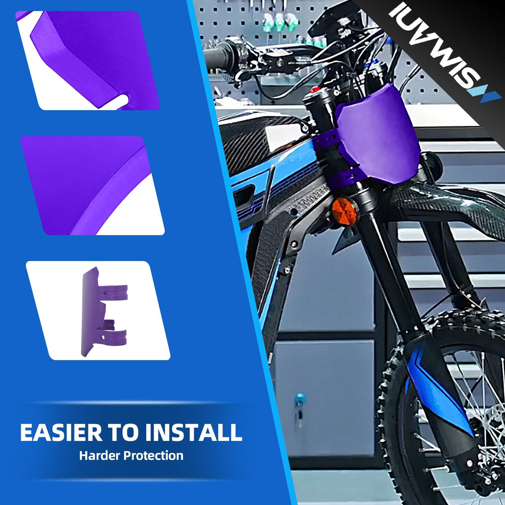 Electric Dirt Bike Number Plate Front License for Surron LBX Tutti Soleil 01 Yozma IN10 Talaria Sting MX3/R MX4 MX5 XXX eRide Pro SR S SS 2.0 3.0 Rawrr Mantis Ebox Dragster ETM RTR Black