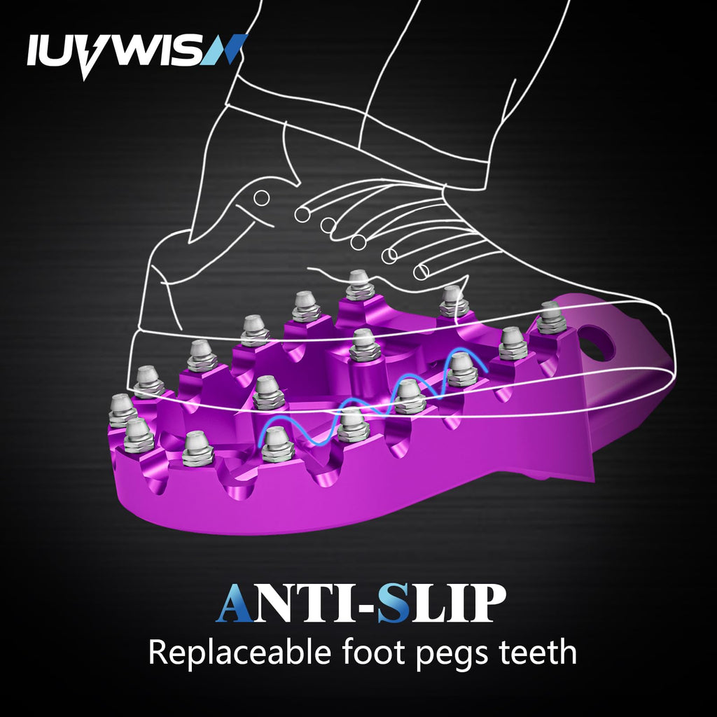 Electric Dirt Bike Wider Foot Pegs Footpegs CNC for Surron Sur Ron LBX ERide Pro SS 2.0 3.0 E-Ride Pro SR/S 79Bike Falcon GT Ventus One Black